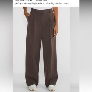 Aritzia babaton pleated pants in wine burgundy